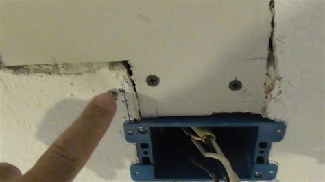 how to install drywall around junction box|extending romex behind drywall.